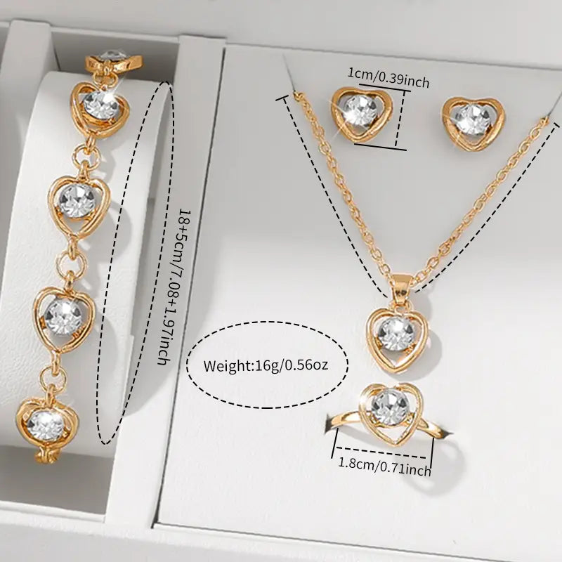 Women's Square Watch & Jewelry Set MUVAYA