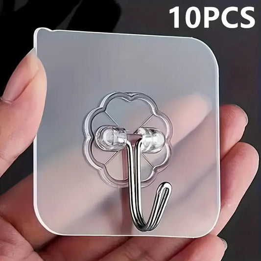Adhesive Metal Hooks - 10 pcs MUVAYA