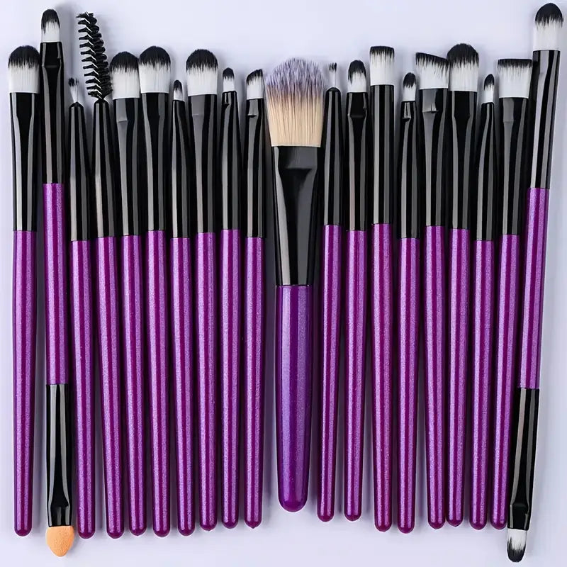 20pcs Professional Makeup Brush Set with Bag for Travel and Daily Use MUVAYA