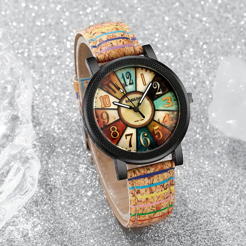 5Pcs Women’s Luxury Jewelry & Watch Set MUVAYA