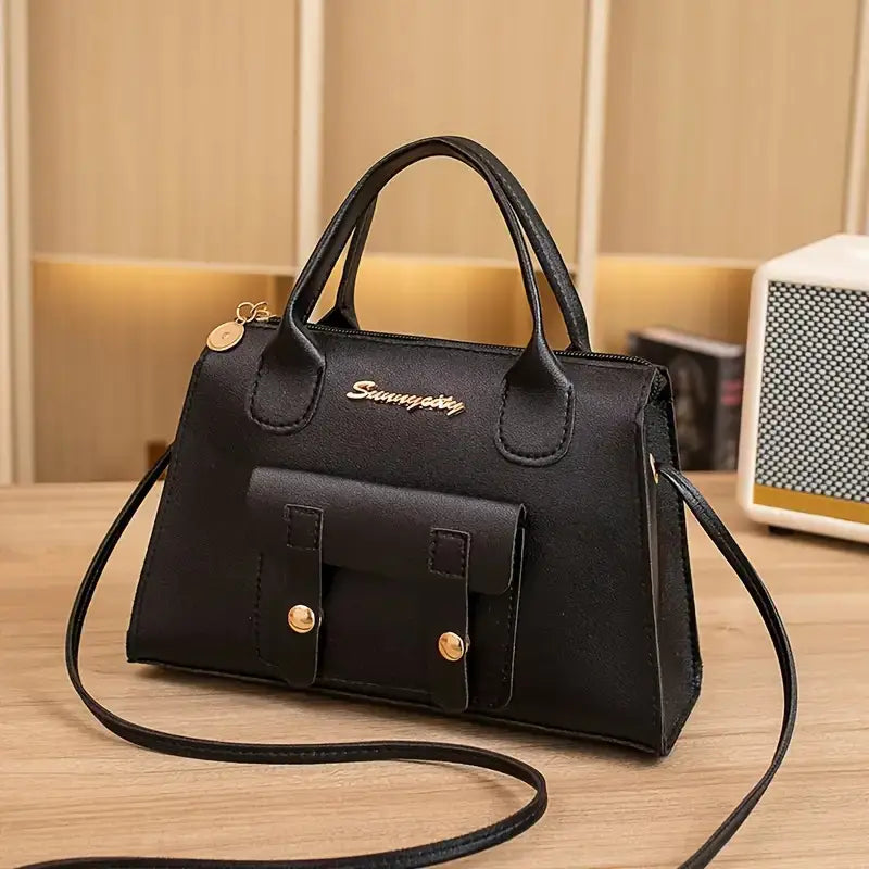 Korean Style Women's Bag - Minimalist Synthetic Handbag MUVAYA