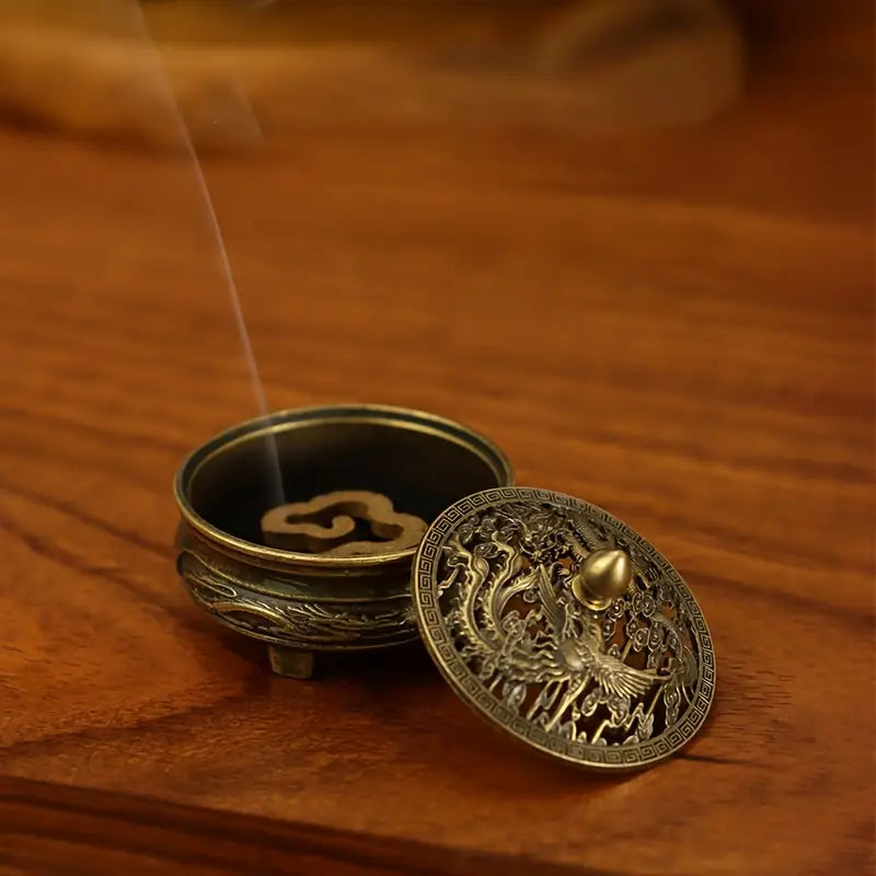 Mini Copper Brass Incense Burner MUVAYA