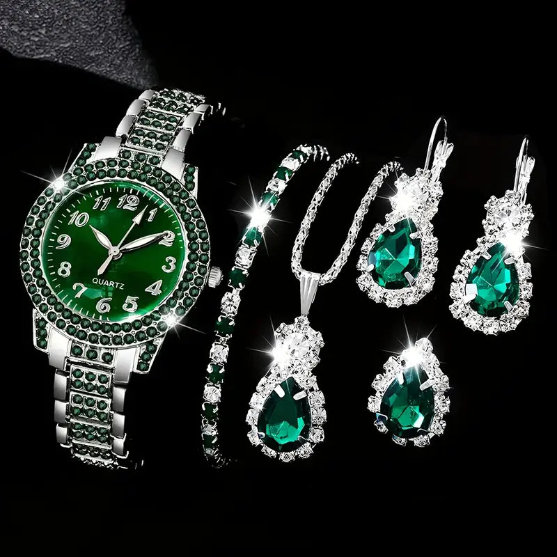 6pcs Women's Quartz Watch Set MUVAYA