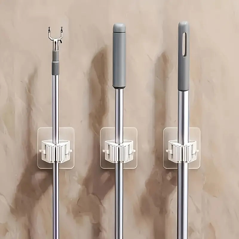 6pcs Wall-Mounted Mop and Broom Rack MUVAYA