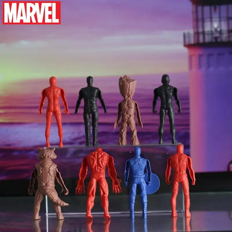 8pcs Marvel Avengers Character Figurines MUVAYA
