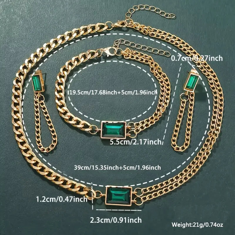 5pcs Luxe Women’s Quartz Watch and Jewelry Set MUVAYA