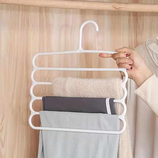 Multifunctional 5-Layer Plastic Trouser Hanger MUVAYA