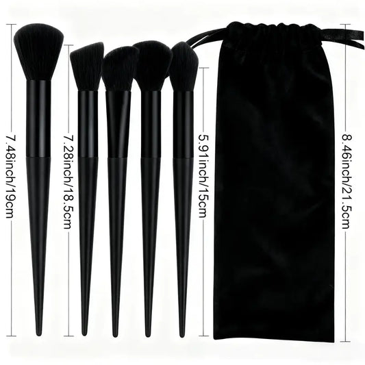 13pcs High-Quality Black Makeup Brush Set MUVAYA
