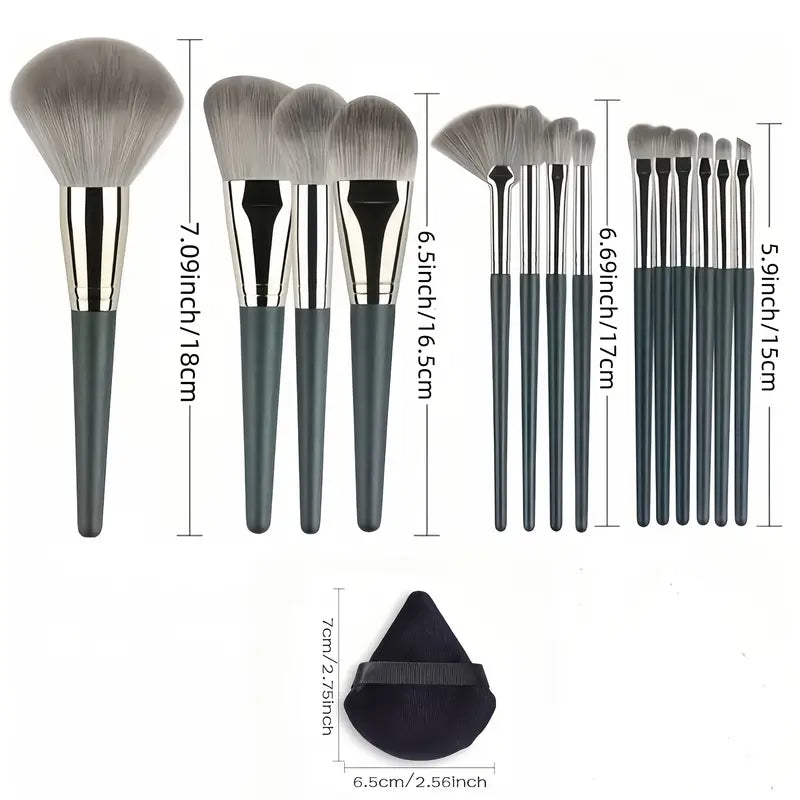 14pcs Premium Makeup Brush Set MUVAYA