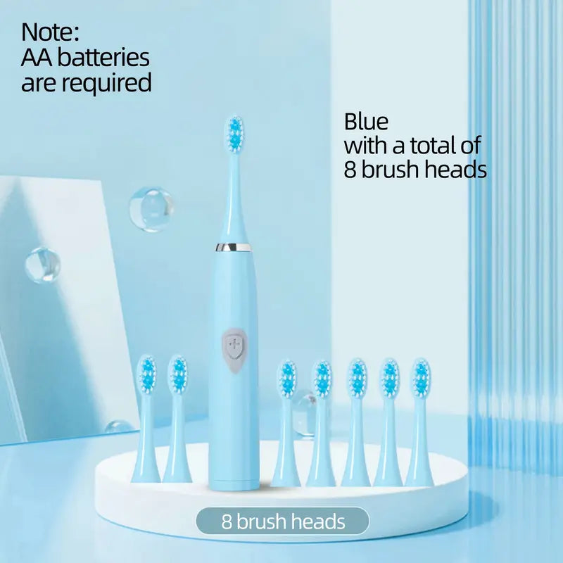 Electric Toothbrush Set with 8 Brush Heads MUVAYA