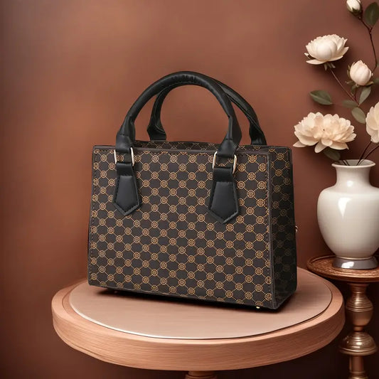 Women's Vintage Geometric Print Crossbody Tote Bag MUVAYA