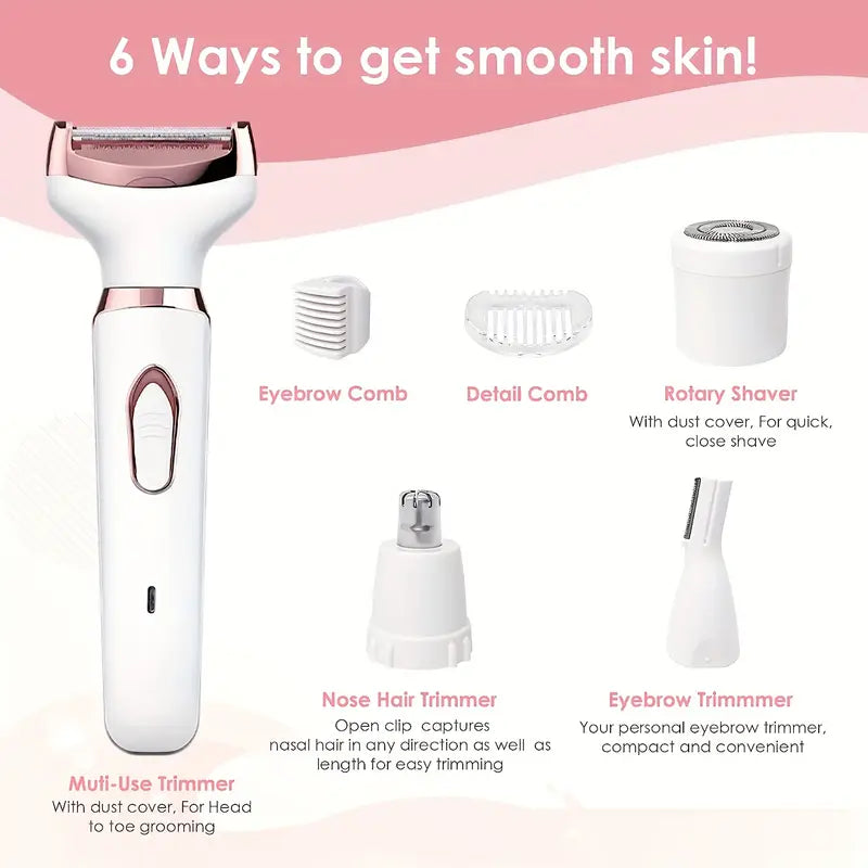 4-in-1 Women's Electric Hair Remover MUVAYA