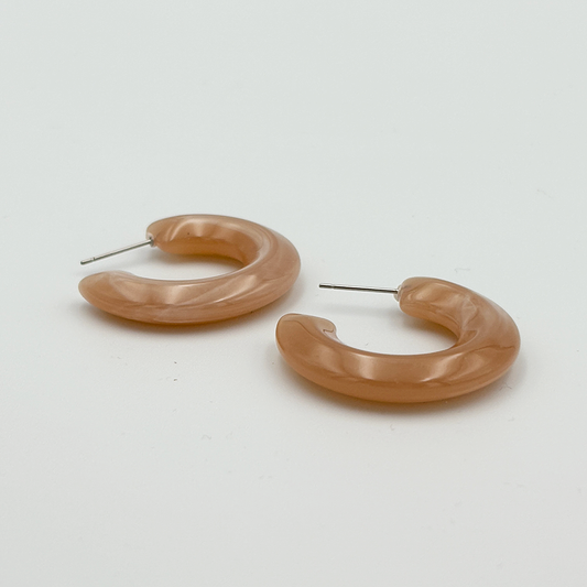 Marbled Hoop Earrings MUVAYA