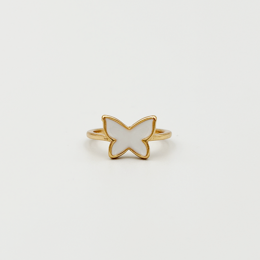 White Butterfly Ring MUVAYA