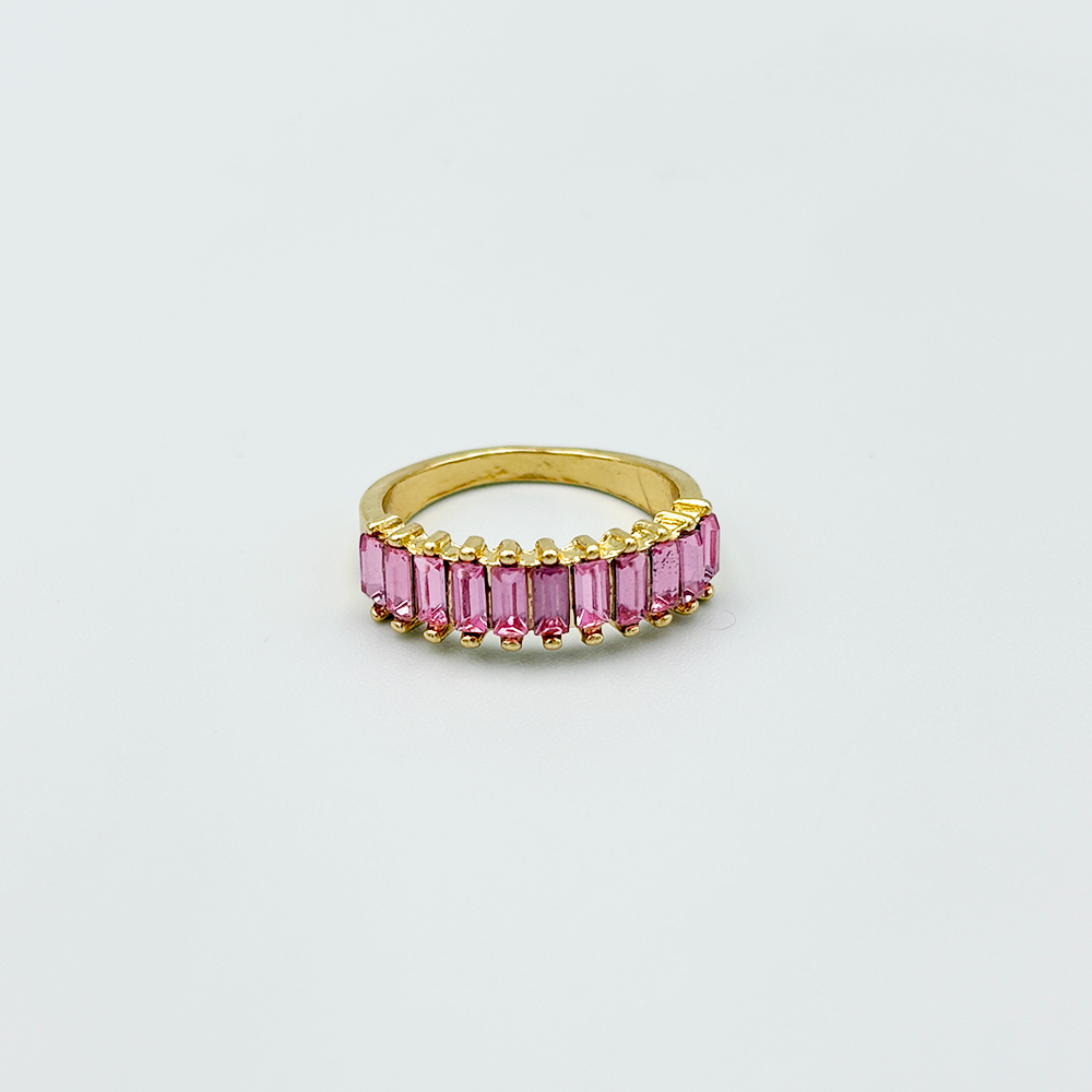 Embellish Purple Baguette Ring MUVAYA
