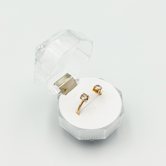 Double Stone Gold Ring MUVAYA