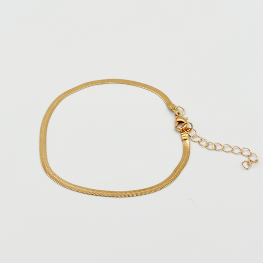 Flat Snake Chain Anklet MUVAYA