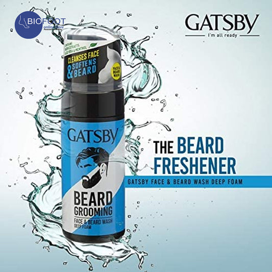 GATSBY Beard Grooming FACE & BEARD WASH MUVAYA