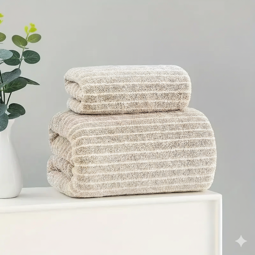 Towel Set Of 2- COFFEE BROWN MUVAYA