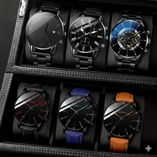 Men's Fashion Round Quartz Watch MUVAYA