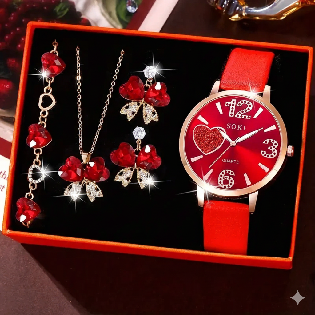 5pcs Women’s Fashion Watch Set MUVAYA