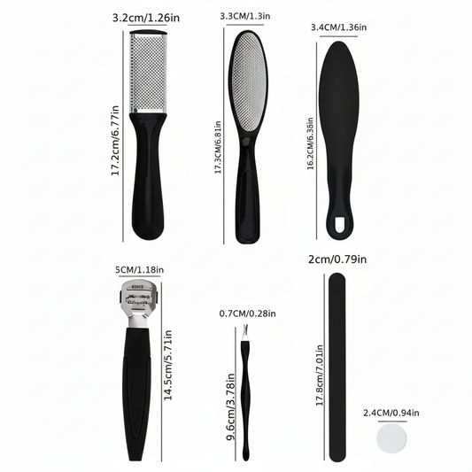Pedicure Tools Set for Foot Care and Grooming MUVAYA