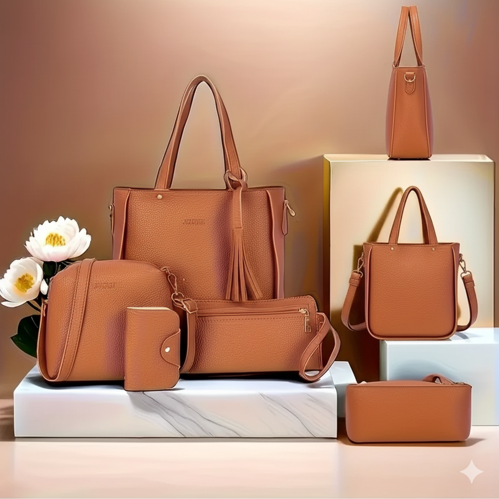 4pcs Set of Women's Handbag MUVAYA