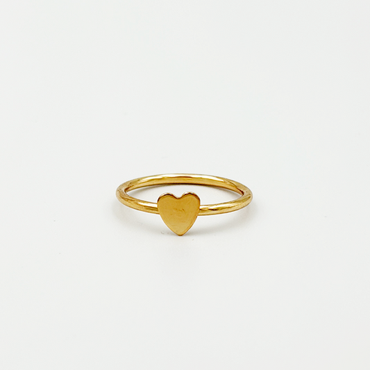 Tiny Heart Gold Ring MUVAYA