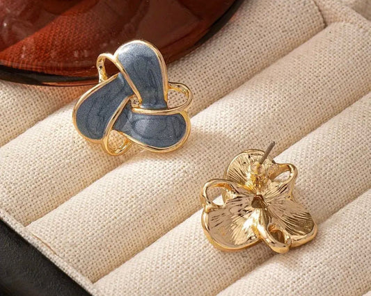 Purple Lilac Flower Earrings MUVAYA