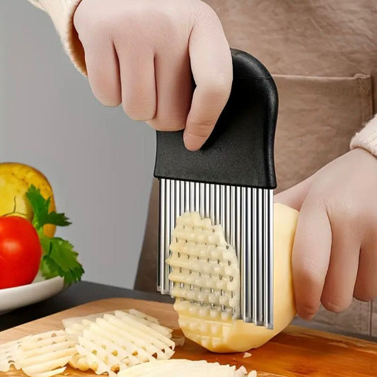 Stainless Steel Wavy Crinkle Slicer MUVAYA