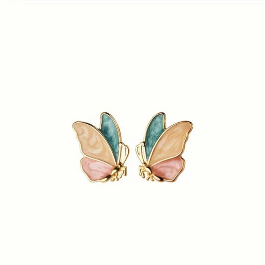 Elegant Asymmetric Butterfly Earrings MUVAYA