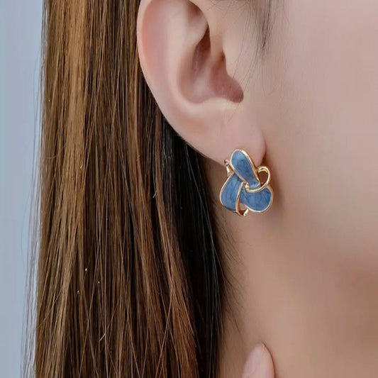 Purple Lilac Flower Earrings MUVAYA