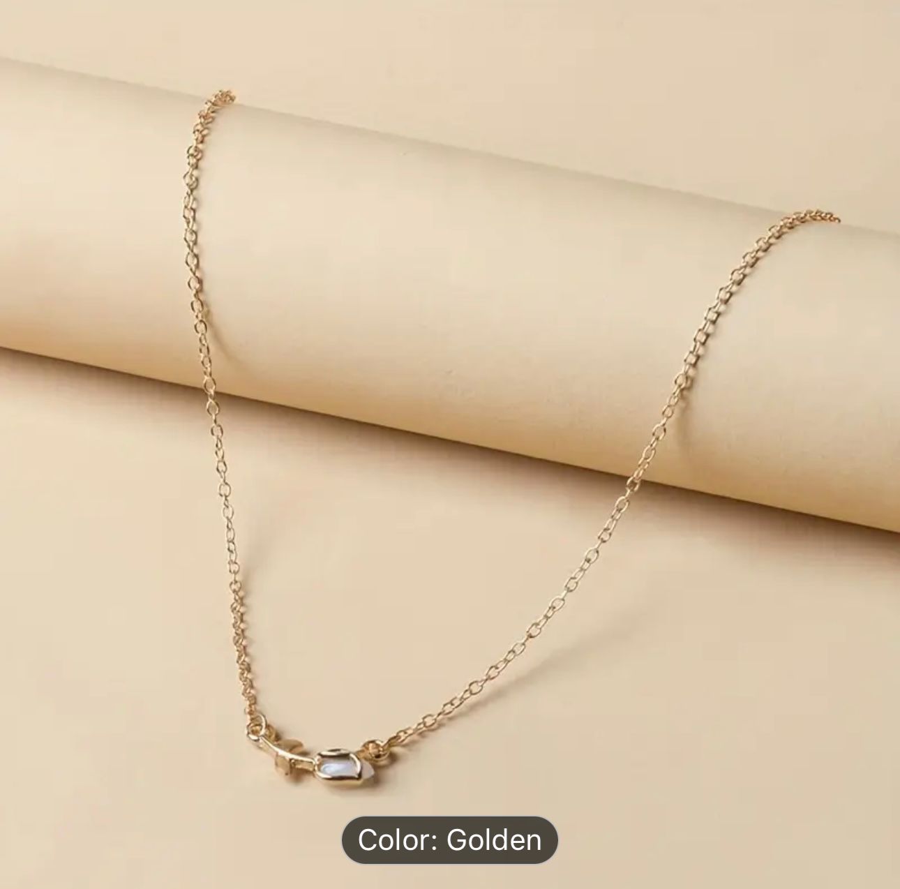 Elegant Tulip Pendant Necklace MUVAYA