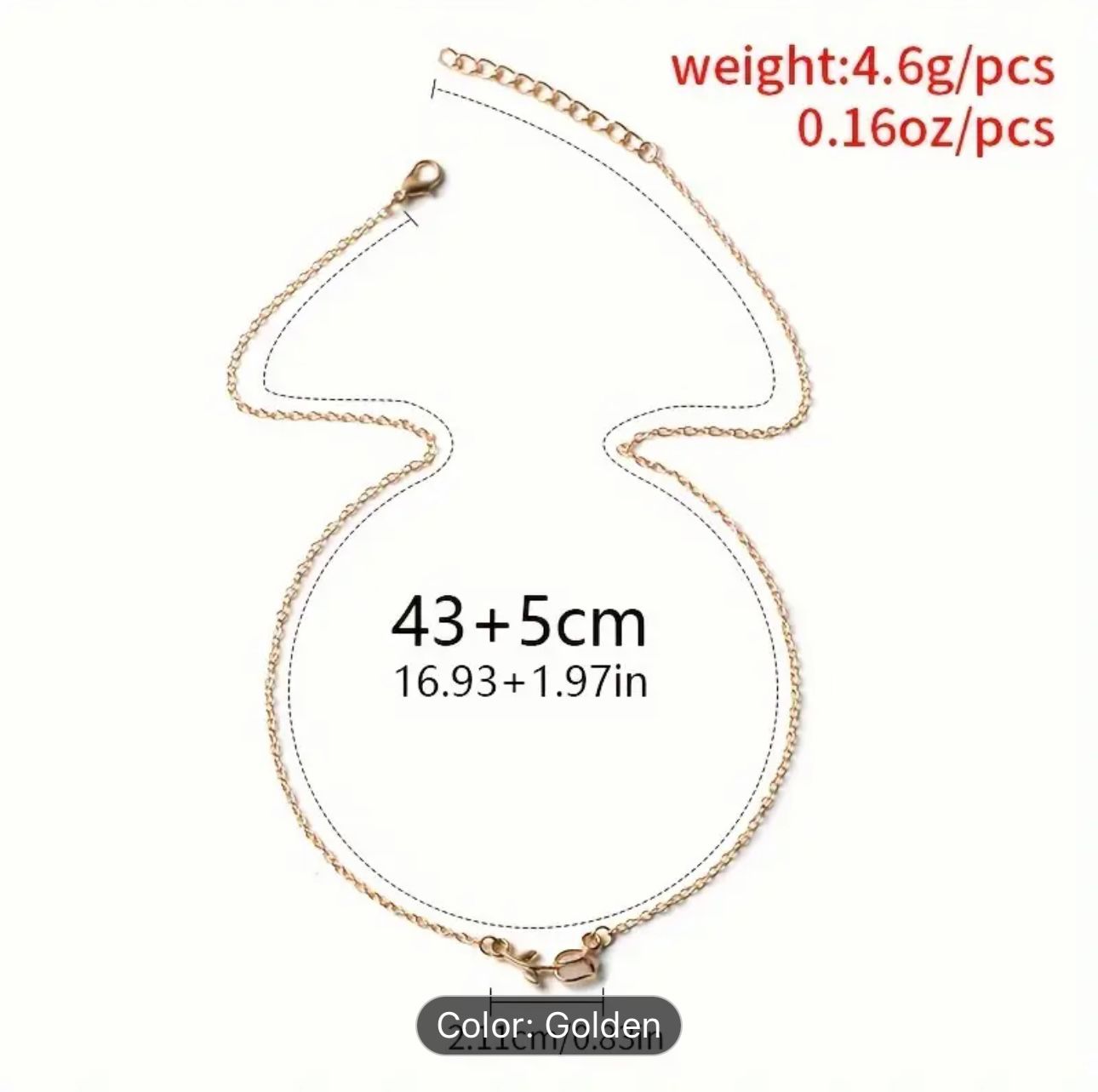 Elegant Tulip Pendant Necklace MUVAYA