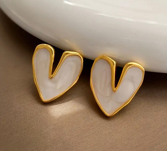 Love Dripping Oil Earrings MUVAYA