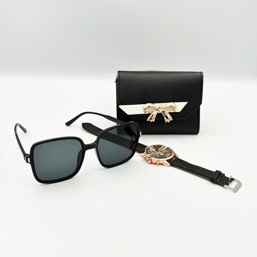 3pcs Women's Fashion Quartz Watch Set MUVAYA