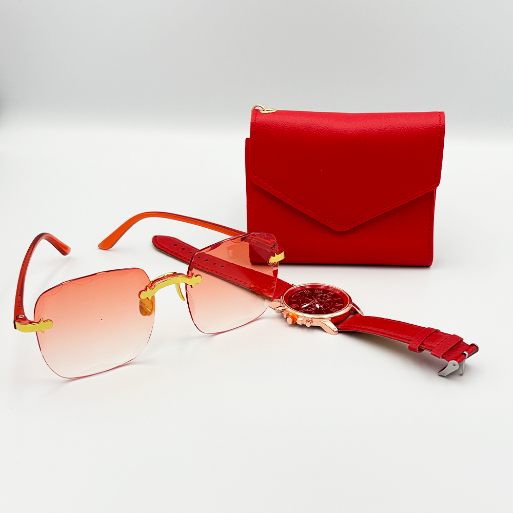 3pcs Women's Fashion Quartz Watch Set MUVAYA