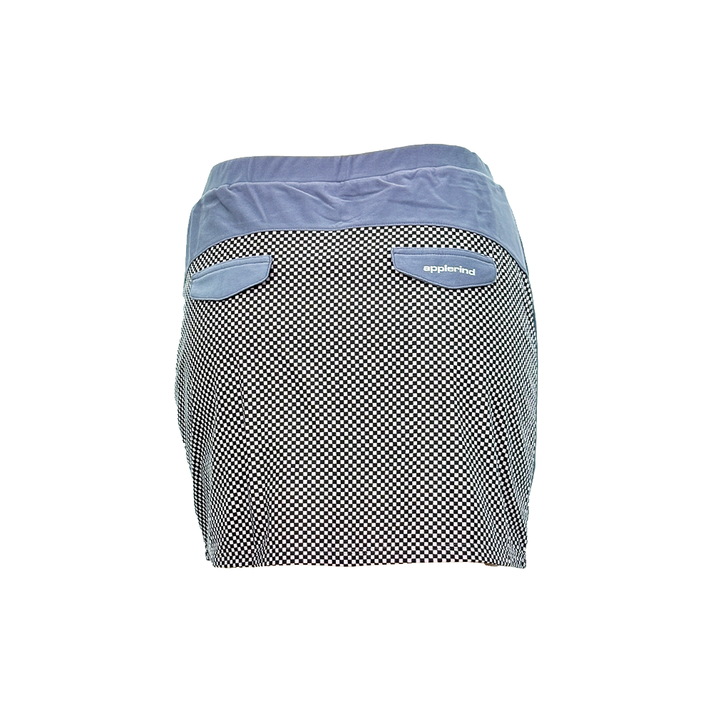 Lady's Chess Check Print Skirt MUVAYA
