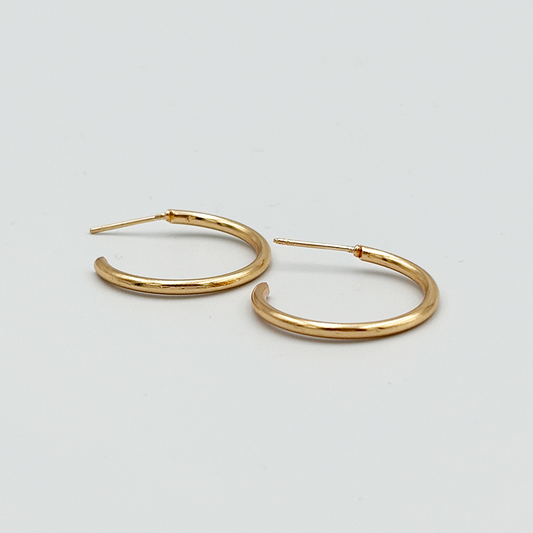 Gold Thin Hoop Earrings MUVAYA