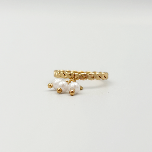 Celeste Wrapped Pearl Ring MUVAYA