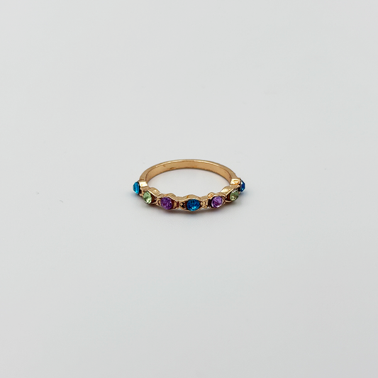 Semi Eternity Colorful Ring MUVAYA