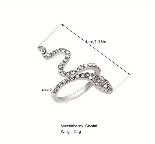 Snake Design Ring MUVAYA