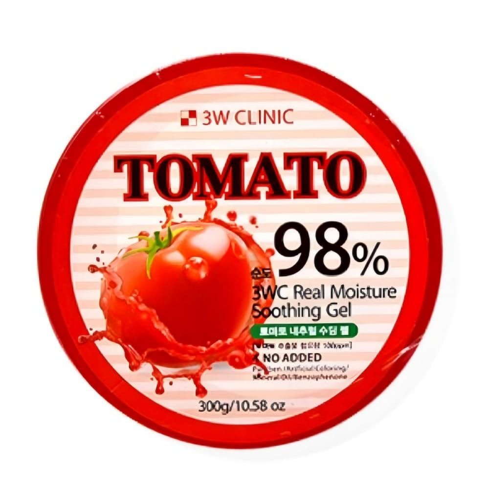 3W Clinic Face and Body Gel with Tomato Extract Moisture Soothing Gel - 300g 3W Clinic