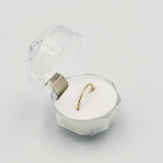 Textured Round Ring Elegant MUVAYA