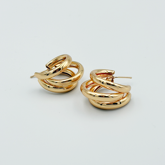 Triple Hoop Earrings MUVAYA
