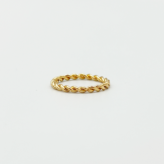 Twisted Gold Ring MUVAYA