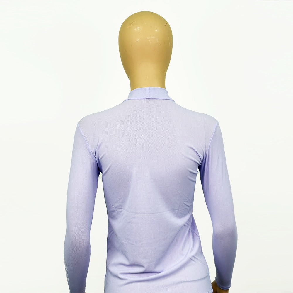 Lady´s High Neck LongSleeve All Mesh T-Shirt MUVAYA