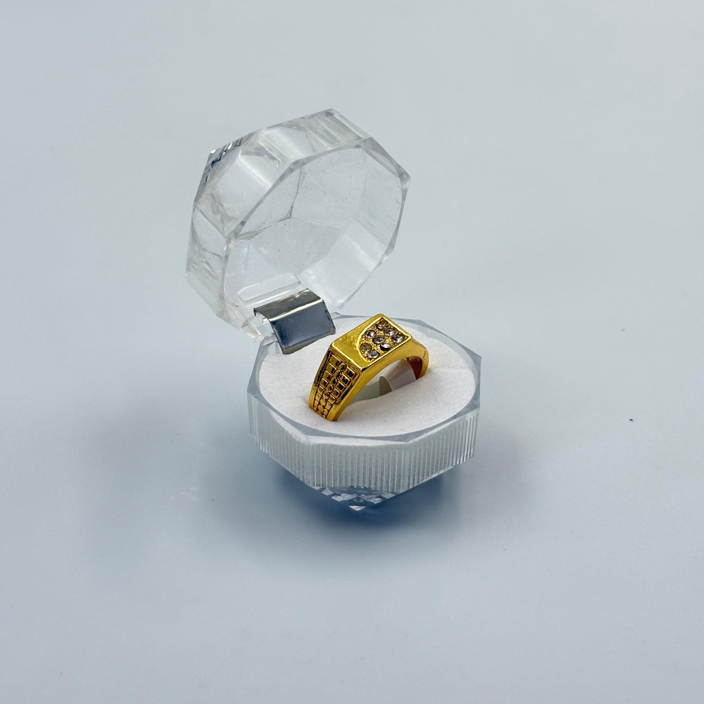 Mixed Retro Punk Black Enamel Square Rings for Men And Women MUVAYA