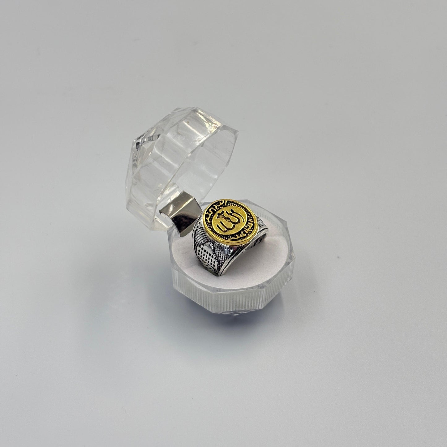 Classic Retro Geometric Patterned Punk Men'S Women'S Ring MUVAYA