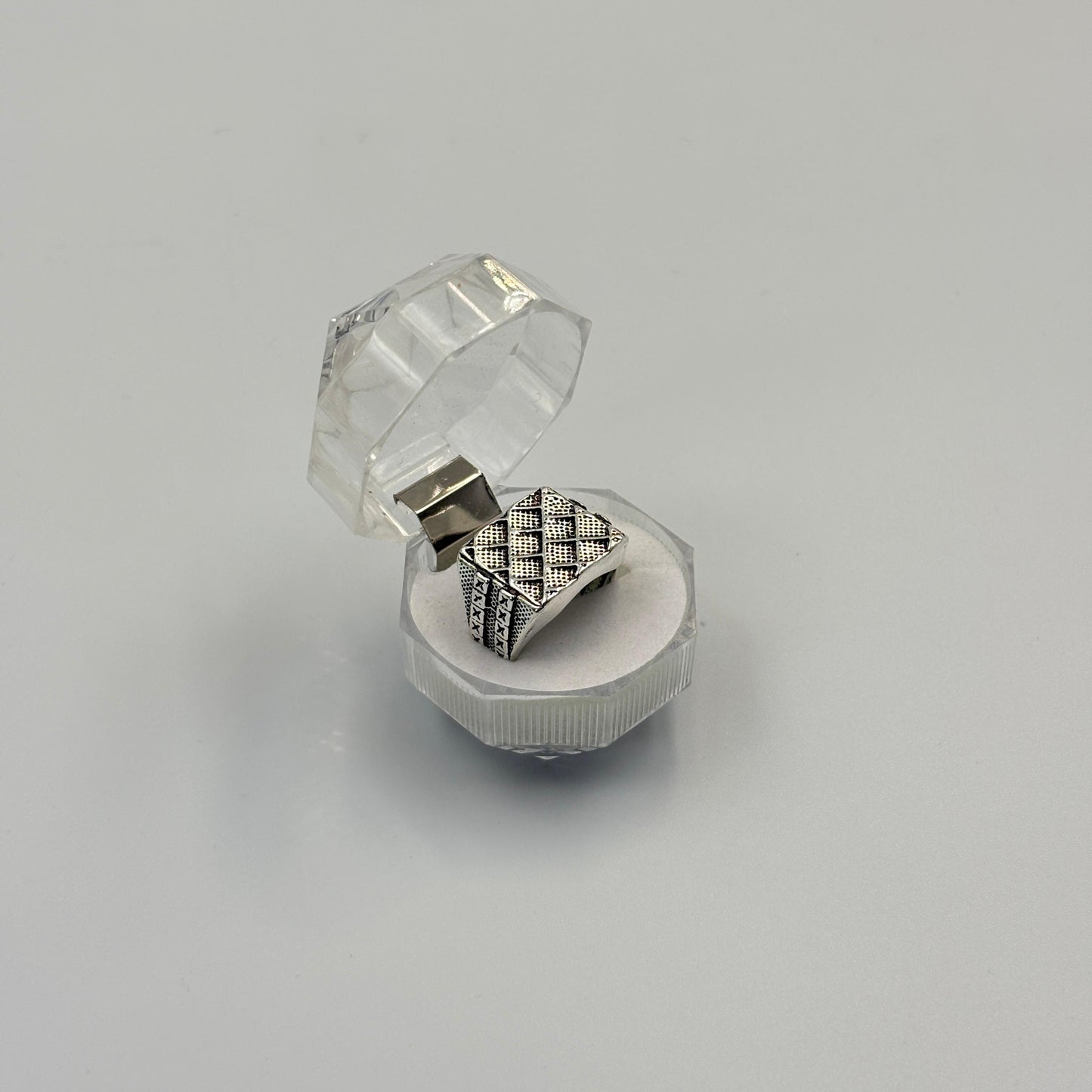 Classic Retro Geometric Patterned Punk Men'S Women'S Ring MUVAYA